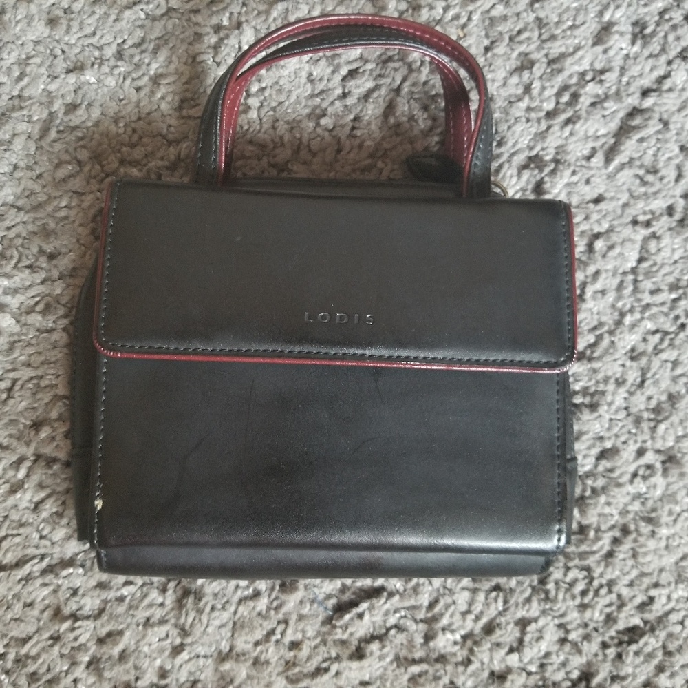 Mini leather wallet purse